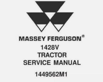 Service Repair Manual For Massey Ferguson 1428V Tractor.