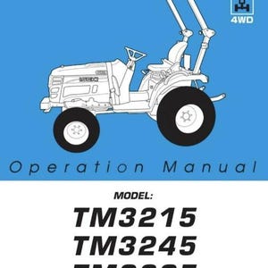 Iseki TM3265 Operation and safety manual