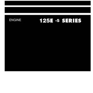KOMATSU 125E-5 engine series workshop manual 650 PAGES