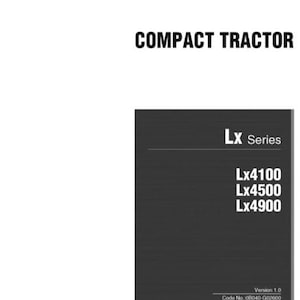Yanmar LX 4100 LX4500 LX4900 FULL Workshop Manual