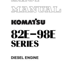 KOMATSU 82E TO 98E engine series workshop manual 196 PAGES