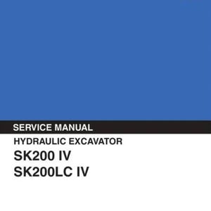KOBELCO SK200 IV, SK200LC IV  excavator service repair workshop manual