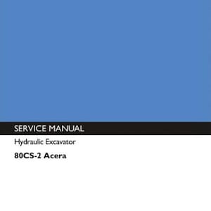 KOBELCO 80CS-2 ACERA EXCAVATOR  workshop manual