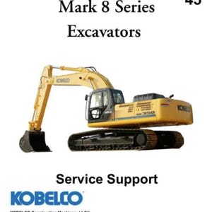 KOBELCO MARK 8 SERIES excavator service support manual