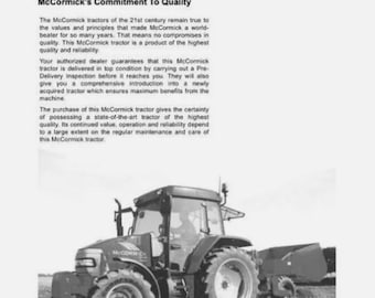 Case IH CX75 CX85 CX95 CX105 Operators Manual