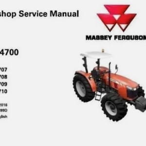 Repair Manual For Massey Ferguson MF4707, MF4708, MF4709, MF4710 Tractors
