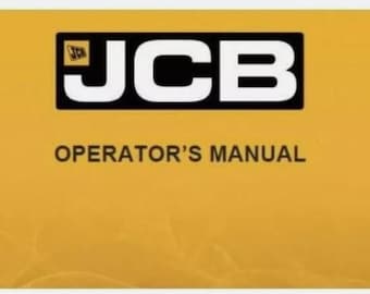 Instrukcja obsługi dla JCB 2115, 2125, 2135 i 2150 Fastrac od 0738000