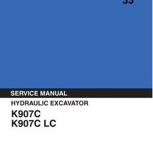 KOBELCO K907C, K907C LC EXCAVATOR   service workshop manual