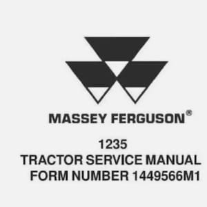 Service Repair Manual For Massey Ferguson 1235 Tractor.