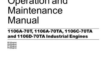 PERKINS Engine 1106 Model VK Manual