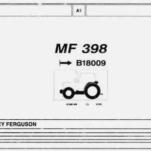 Massey Ferguson 398 Dealers Parts Manual