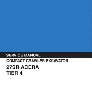 KOBELCO 27SR ACERA TIER 4 excavator workshop manual