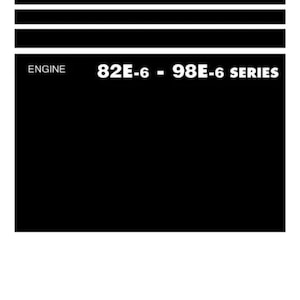 KOMATSU 82E-6 TO 98E-6 engine workshop manual 384 PAGES