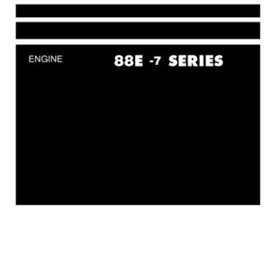 KOMATSU 3D88E-7 engine series workshop manual 446 PAGES