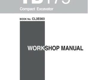Takeuchi TB175 Excavator Workshop and Parts Manuals Set of 3 Manuals Large Manuals 1831 pages