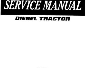Yanmar Diesel Tractor YM169 Service Manual