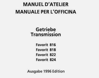 Fendt 800 transmission 816 818 822 824 Workshop Manual
