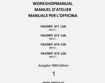 Fendt Favorit LSA 611 612 614 615 2 Volumes Dealers Workshop Manual