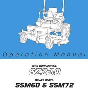 Iseki SZ330 Safety and ops manual