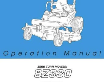 Iseki SZ330 Safety and ops manual