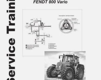 Fendt 700 800 Vario Service Training Workshop Manual