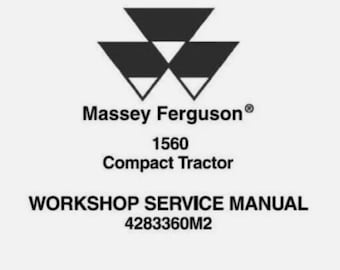Manual de reparación y servicio del tractor compacto Massey Ferguson 1560.