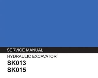KOBELCO SK013 , SK015 EXCAVATOR service repair workshop manual