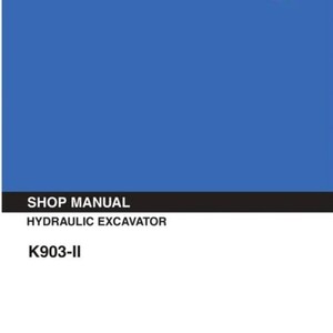 KOBELCO K903-II EXCAVATOR service workshop manual