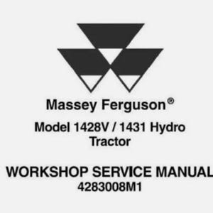 Service Repair Manual For Massey Ferguson 1428V / 1431 Hydro Tractors.