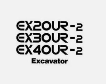 Servicereparatiehandleiding voor Hitachi EX20UR-2, EX30UR-2, EX40UR-2 graafmachines.