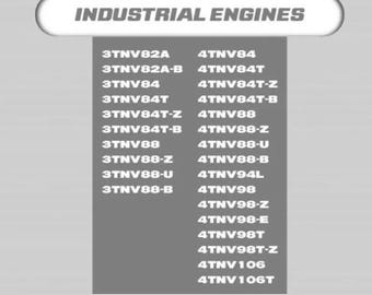Yanmar TNV Service Workshop manuals All models full set of 5 Manuals