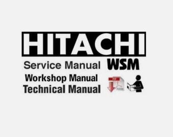 Volledige servicereparatiehandleiding voor Hitachi EX55UR-graafmachine