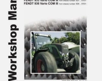 Fendt 900 Vario Com3 922 924 927 930 933 936 Vol 1 and 2 Workshop Manual