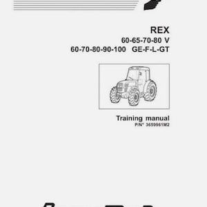 Landini Rex 60 to 100 models Workshop Manual