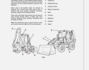JCB 3CX, 4CX PRECISION CONTROL backhoe loader Operators Manual