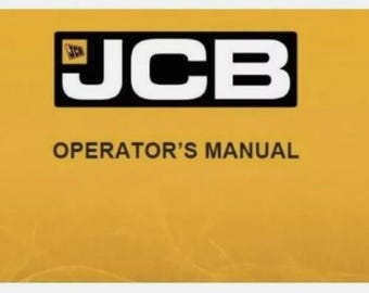 Operator’s Manual For JCB 3170, 3200, 3230 FASTRAC.