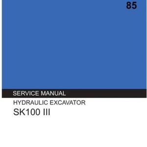 KOBELCO SK100 III EXCAVATOR  service repair workshop manual