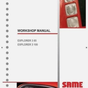 Same Explorer 3 85 100 Workshop Service Manual