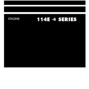 KOMATSU 114E-6 engine series workshop manual 415 PAGES