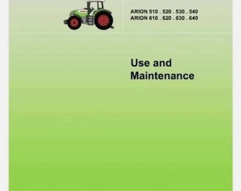Manual de operaciones y mantenimiento del tractor Claas Arion 510 520 530 540 610 620 630 640