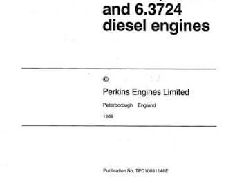 Perkins T6.3544 workshop manual