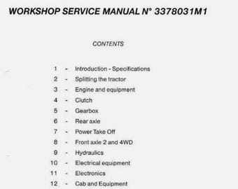 Manual de taller para distribuidores de la serie 6100 de Massey Ferguson