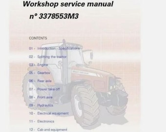 Massey Ferguson 7400 series 7465 7475 7480 7485 7490 7495 Workshop Manual