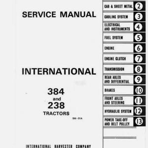 Case IH 384 238 Workshop Manual