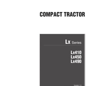 Yanmar Compact Tractor Lx410 Operator&#39;s Manuals