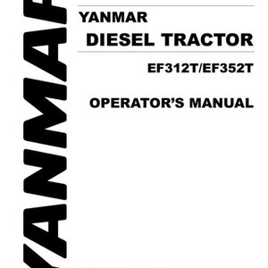 Yanmar EF312T EF352T Operators Manual