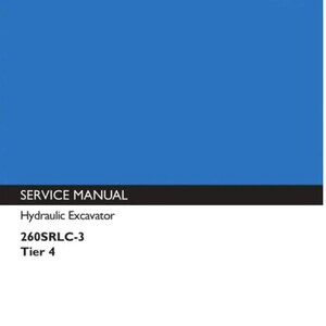 KOBELCO 260SRLC-3 TIER 4 excavator workshop manual