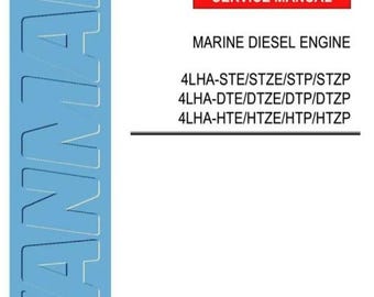 Yanmar 4LHA-Marine Engine Service. Workshop Manual
