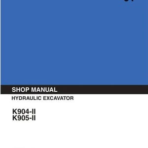KOBELCO K904-II , K905-II Excavator service workshop manual