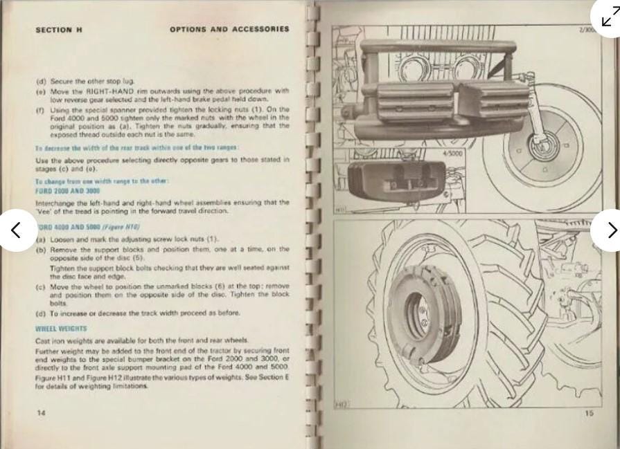 Manuale Operatore Trattori Ford 2000, 3000, 4000, 5000 - Ristampa Completa (P180)